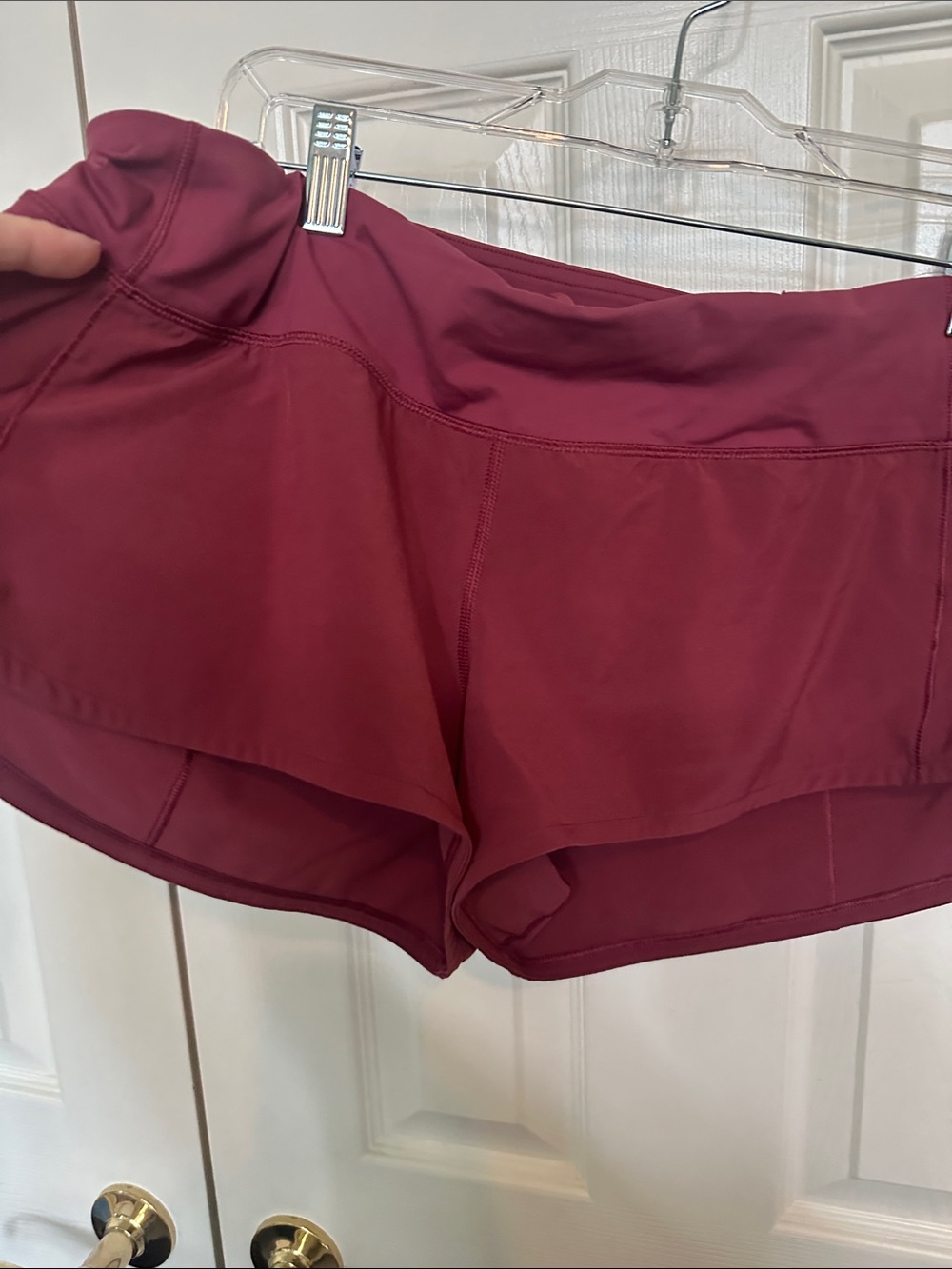 lululemon athletica High-Waist Wine Athletic Skort Shorts
